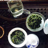 清热解暑润喉的竹叶薄荷茶