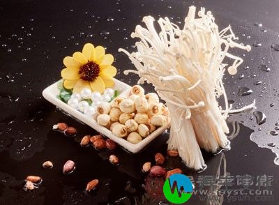 金针菇具有热量低、高蛋白、低脂肪、多糖、多种维生素的营养特点