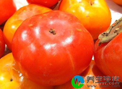 柿子中含有大量的鞣酸，这是一种能够与人体内的铁质结合妨碍人体对食物中铁的摄取，女性在月经期间会流失大量的血液