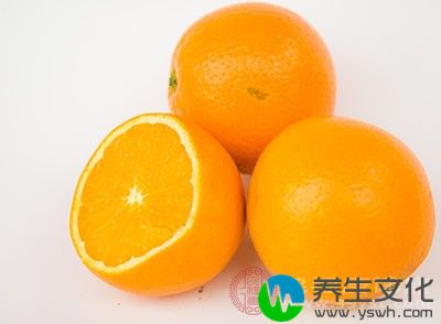 橙子的维生素C含量高，所以能够预防感冒