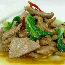 猪肝炒油菜