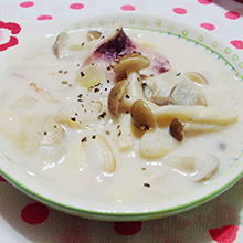 蘑菇海鲜浓汤