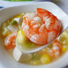 玉米虾仁汤